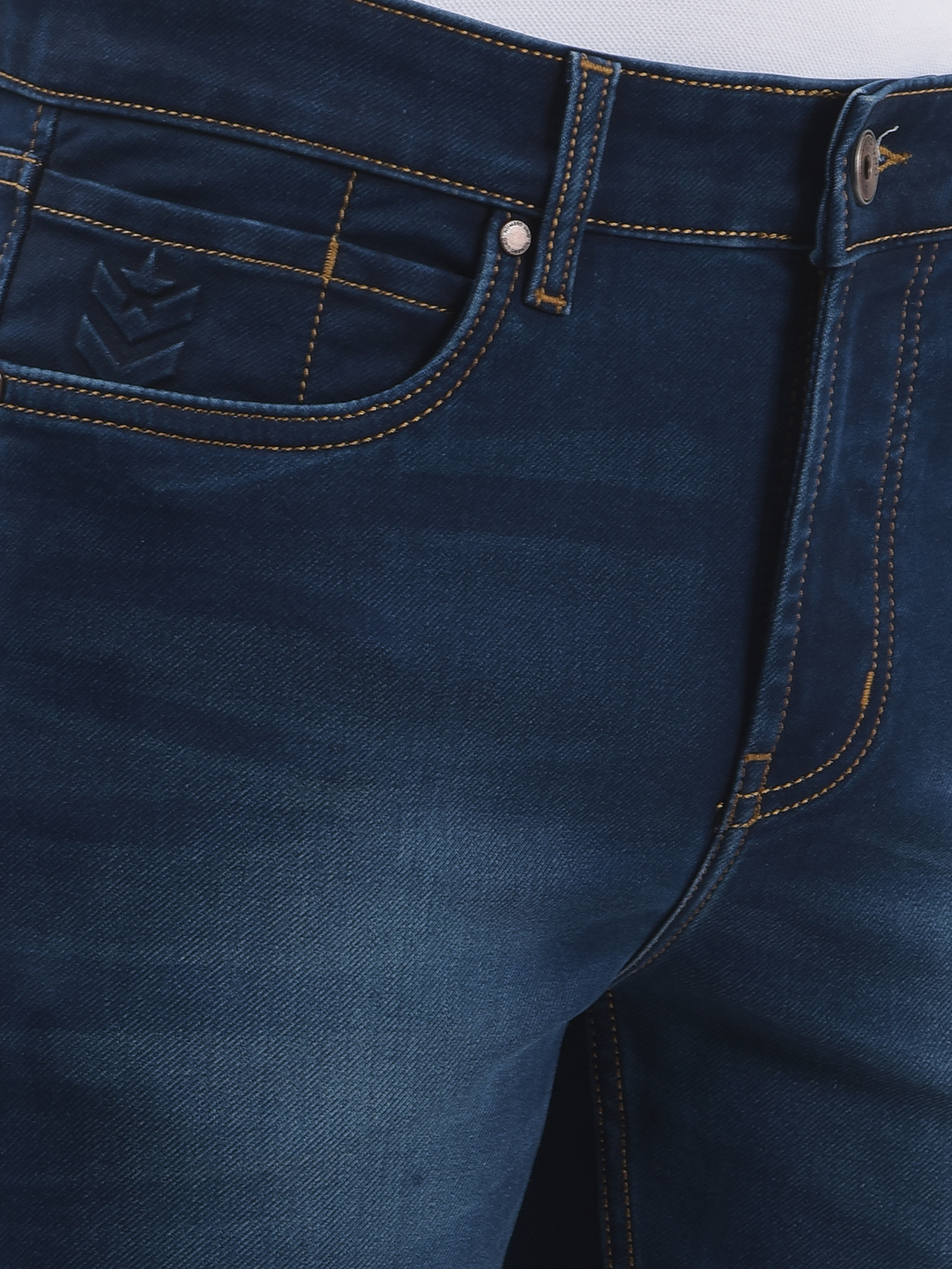 Numero Uno Men Solid Dark Blue Jeans